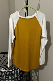 Mustard Yellow Long Sleeve Tee