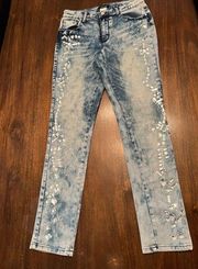 Venus size 8 rhinestones skinny Jean