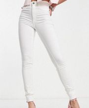 Abound High Rise Skinny Jeans White Denim Size 24