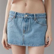 Urban Outfitters Oopsies Denim Micro Mini Skirt