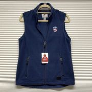 M // Roots 73 NWT Willowbeach Blue Microfleece NSC Zip Up Vest