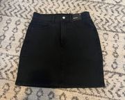 Black Demin  Skirt