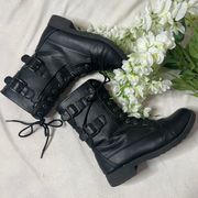 Leather Combat Boots