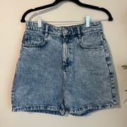 Mango High Rise Mom Jean‎ Short Size 8