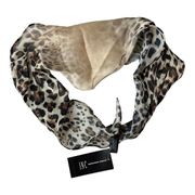 INC International Concepts Leopard Kite Scarf Animal Print New