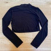 Forever 21  Black High Neck Crop Sweater size M