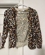 Leopard Print Cardigan