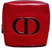 NWOT DIOR Red Patent Square Makeup Pouch. Women's Accessories.