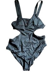Vitamin A Black One Piece Bathing Suit nwt