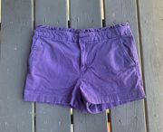 Purple Ruffle Shorts