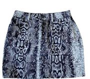 Motel Rocks Mini Snakeskin Skirt