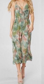 O'Neill Women's Aurelia Woven Jumpsuit Size Large Vacation Festival Wide Leg