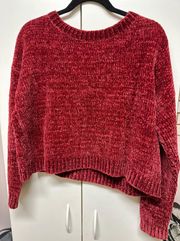 Red Cropped Sweater