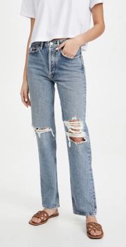 Lana Mid-Rise Straight Jeans