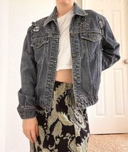 Vintage Liz Claiborne Embroidered Jean Jacket