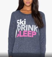 Ski Drink Sleep Graphic Sweatshirt Size Medium