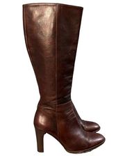 J. Crew Brown Leather Tall Riding Boots