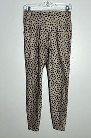 Gilly Hicks Hollister Leopard Print Full Length Leggings Athleisure Neutral