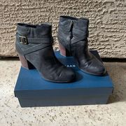 Cole Haan Cassidy Buckle Zip Up Ankle Booties