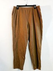 Eileen Fisher Pants Pull On Tapered Ankle Pants in Hazelnut Sz L NWT