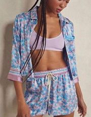 NWT Free People Intimately Pillow Talk Pajama Set Cool Lavender Purple Blue