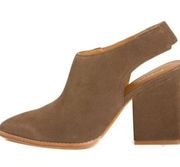 BETTYE MULLER Heels Booties Brown Kat Bootie Block Heel Suede Size 7.5