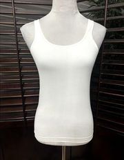 Halogen Women's White/Ivory 2-Way Shaping Sleeveless Tank Top L NWOT