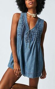 Denim Romper