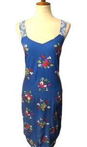 Matilda Jane perfectly polished blue floral sleeveless dress