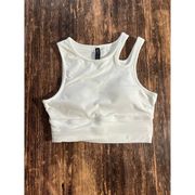 Fila Uplift White Crop Bra Top XL New!