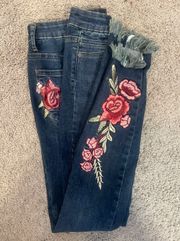 NWOT Embroidered Jeans