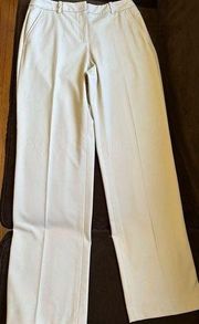 Audra Straight Leg Khaki Cream Dress Pants With Pockets Sz 10