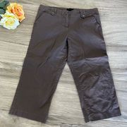The Limited brown Drew Fit cropped pants size 10