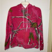 Realtree Pink Camo Hoodie Pullover Sweatshirt Medium