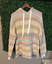 Women’s O’Neill Striped Sweater Pullover Size Small Oversized