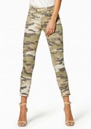 Ramy Brook Kate Mid Rise Skinny Camo Jeans Zipper Hem Women’s Size 25 New NWT