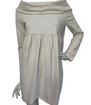 Dress Saturday Sunday Off The Shoulder Cocoon Oatmeal Small