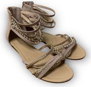 Shoedazzle Beaded Sandals Women's 8.5