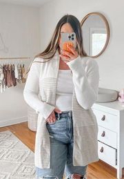 Elle striped knit cardigan