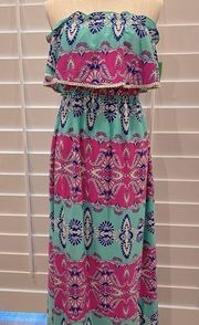 Super cute strapless maxi dress by Peach Love M