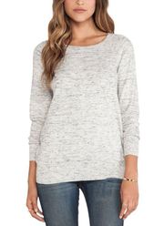 Womens Revolve Bronx B Sweater Heather Sterling and Caviar Size S Casual