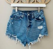 Wild Fable Highest Rise Denim Shorts Blue Size 00