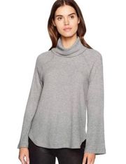 ☀️3/$25 Michael Stars Grey Madison Brushed Raglan Turtleneck Sweater ribbed