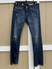 Adriana Goldschmied Tomboy Relaxed Straight Leg Denim Jeans Women's Size 28