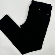 Eileen Fisher Black Stretchy Legging Career Yoga‎ Button Skinny Pants Size 10
