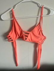 Bright orange bikini top size medium​​​​​​​