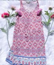 Pink Republic Blue Pink Small Tie Dress Size Small