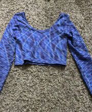 Muli Colored Long Sleeve Crop top 