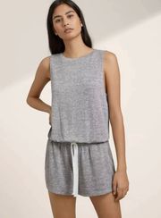 Gray Reposa Luxe Jersey Knit Izabel Romper Women's Size M (Medium)