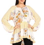 American Eagle Floral Print Tunic Blouse